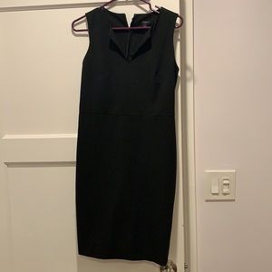 Ann Taylor black sheath sleeveless dress 6P